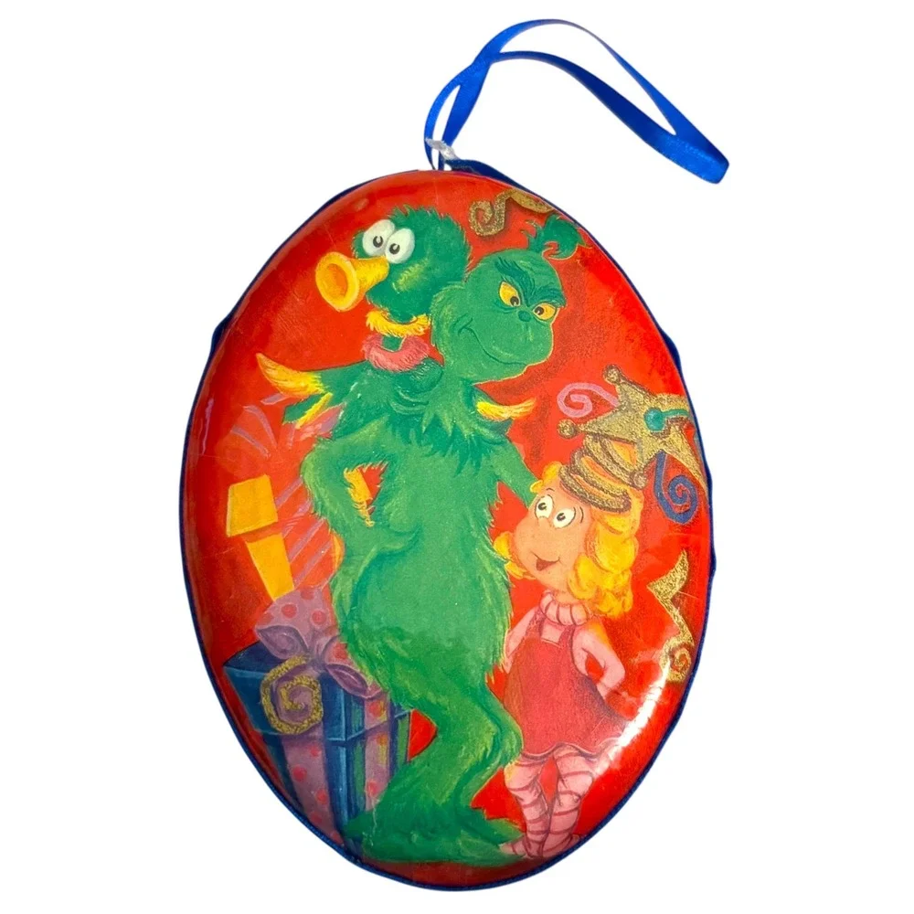 Vintage Dr. Seuss Ornament Lot- The Grinch and‎ Cat in the Hat